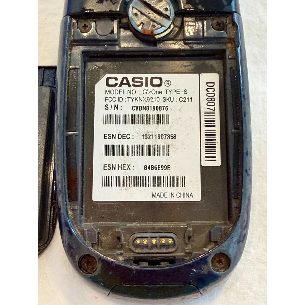Casio G'zOne Type-S (Model C211)‎ vintage Flip Phone